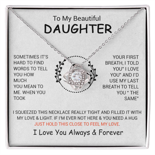 To My Daughter Necklace, Daughter Father Necklace, Daughter Gift From Dad, Mom 5_12