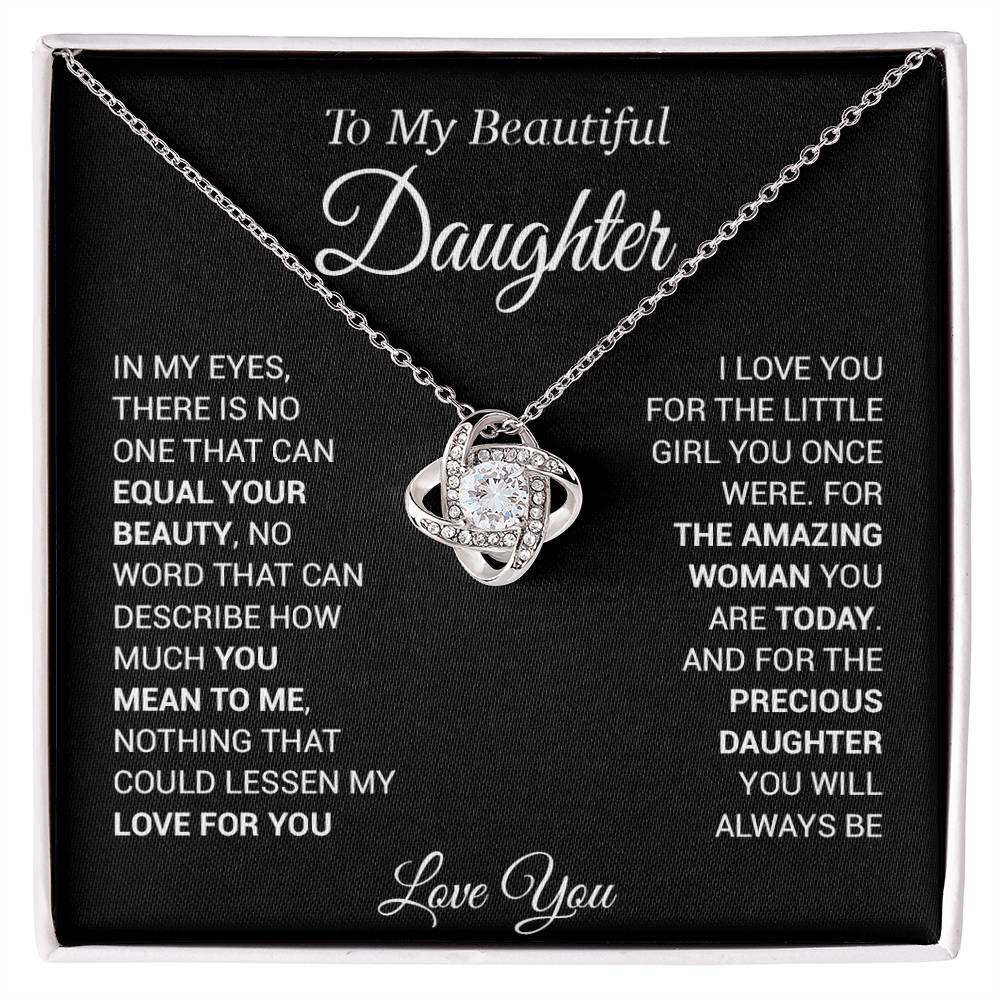 To My Daughter Necklace, Love Dad, Beautiful Necklace Gift, From Father Dad