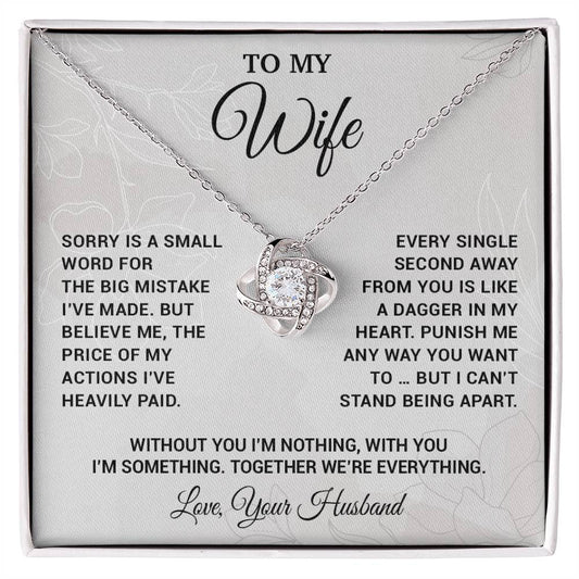 To My Wife Necklace, Christmas Gifts For Women, Anniversary Gift For Wife 16_10_White