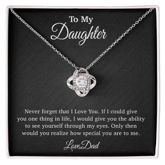 To My Daughter Necklace, Gift for Daughter from Dad, Father Daughter Necklace 29_4