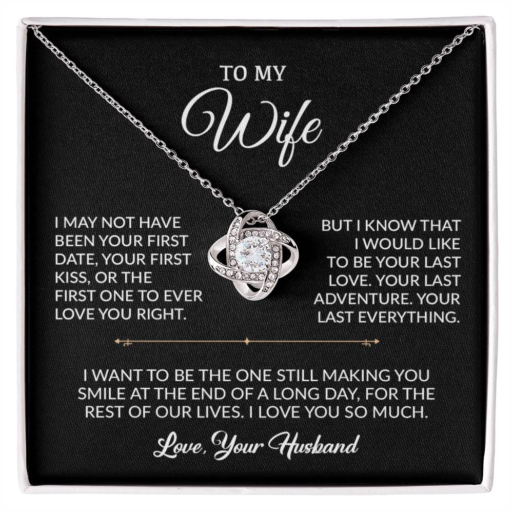 To My Wife Necklace, Gift For Wife, Anniversary Gift For Wife, Necklace For Wife 5_9_Black