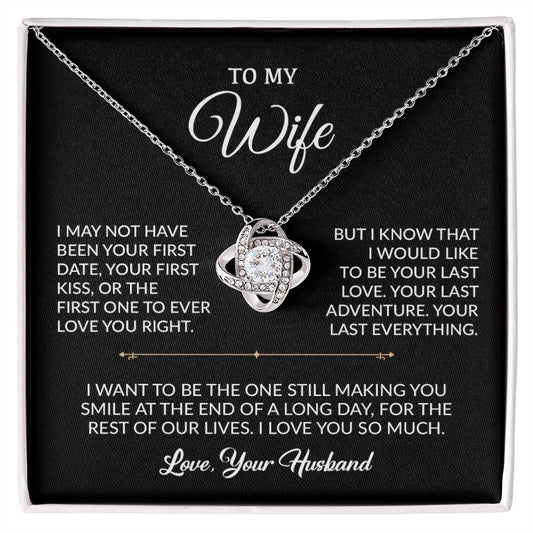 To My Wife Necklace, Gift For Wife, Anniversary Gift For Wife, Necklace For Wife 5_9_Black