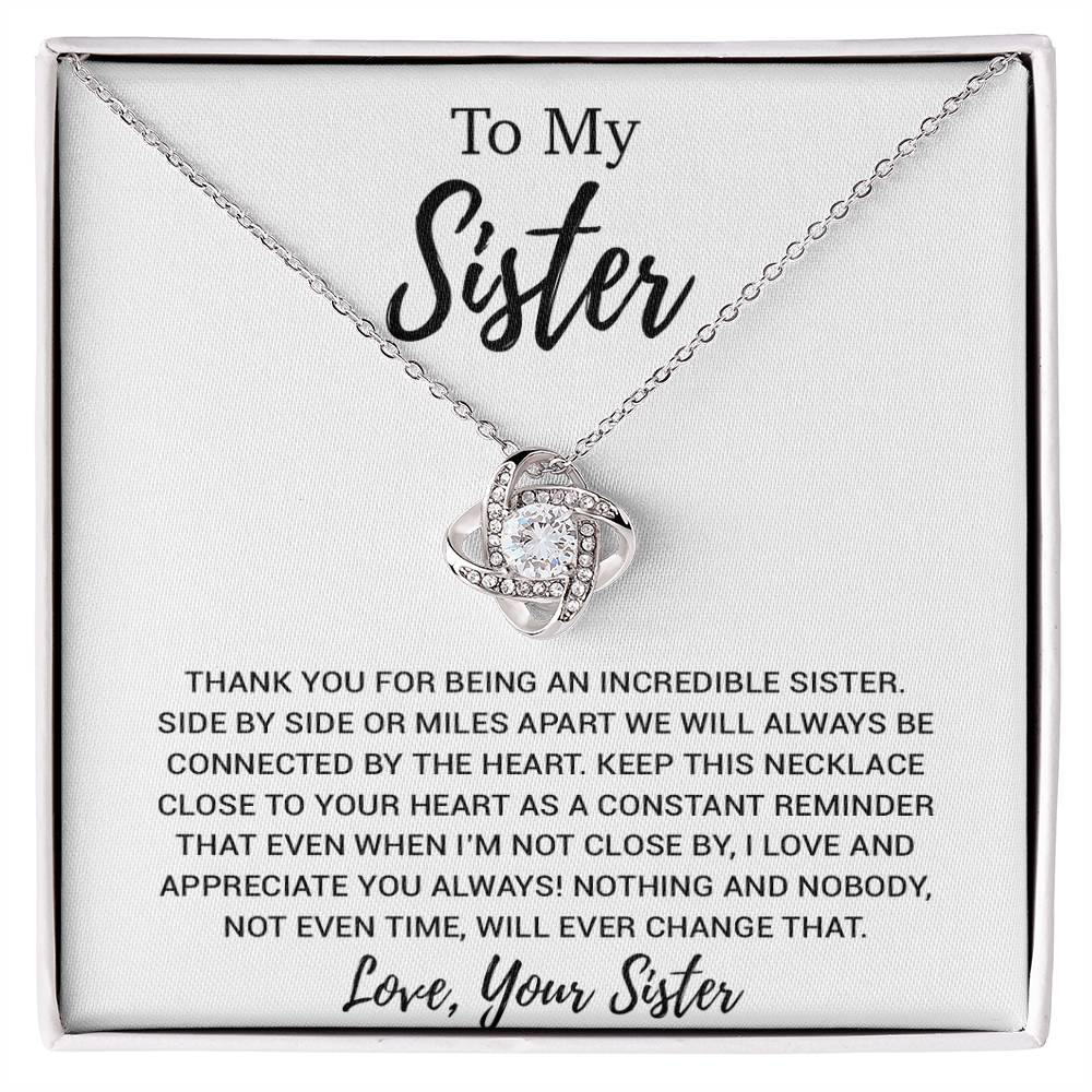 To My Sister Necklace, Brother to Sister, Birthday gift For Sister from Brother 13_8