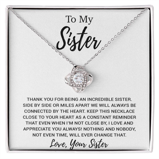 To My Sister Necklace, Brother to Sister, Birthday gift For Sister from Brother 13_8