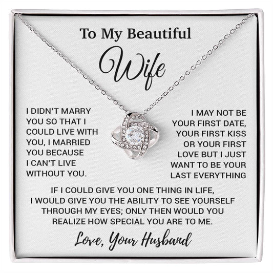 To My Wife Necklace, Gift From Husband, Anniversary Jewelry Gifts Wife 11_8