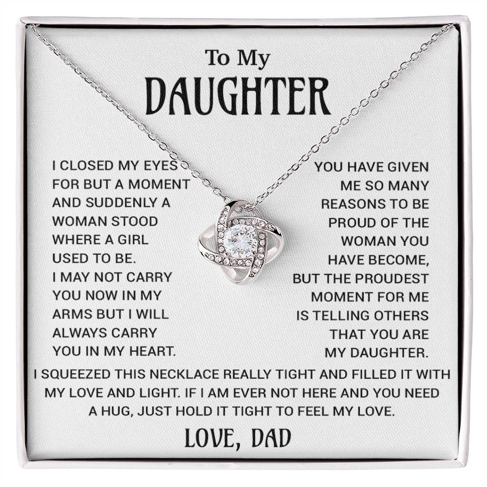 To My Daughter Necklace, Gift for Daughter from Dad, Daughter Father Necklace 18_10
