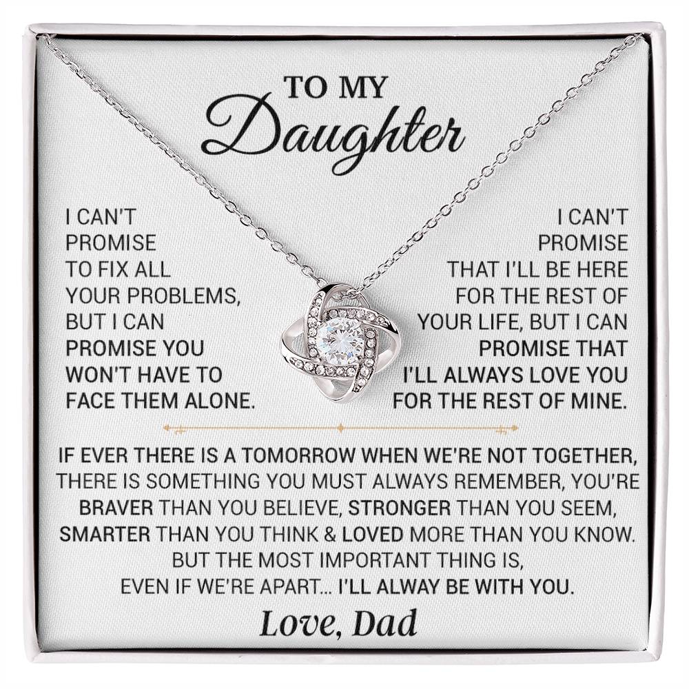 To My Daughter Necklace, Gift for Daughter from Dad,Daughter Father Necklace 9_9