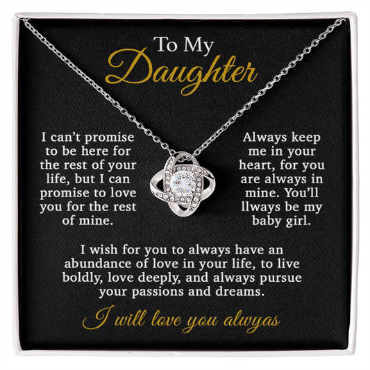 To My Daughter Necklace, Daughter Father Necklace, Daughter Gift From Dad 10_11_Gold