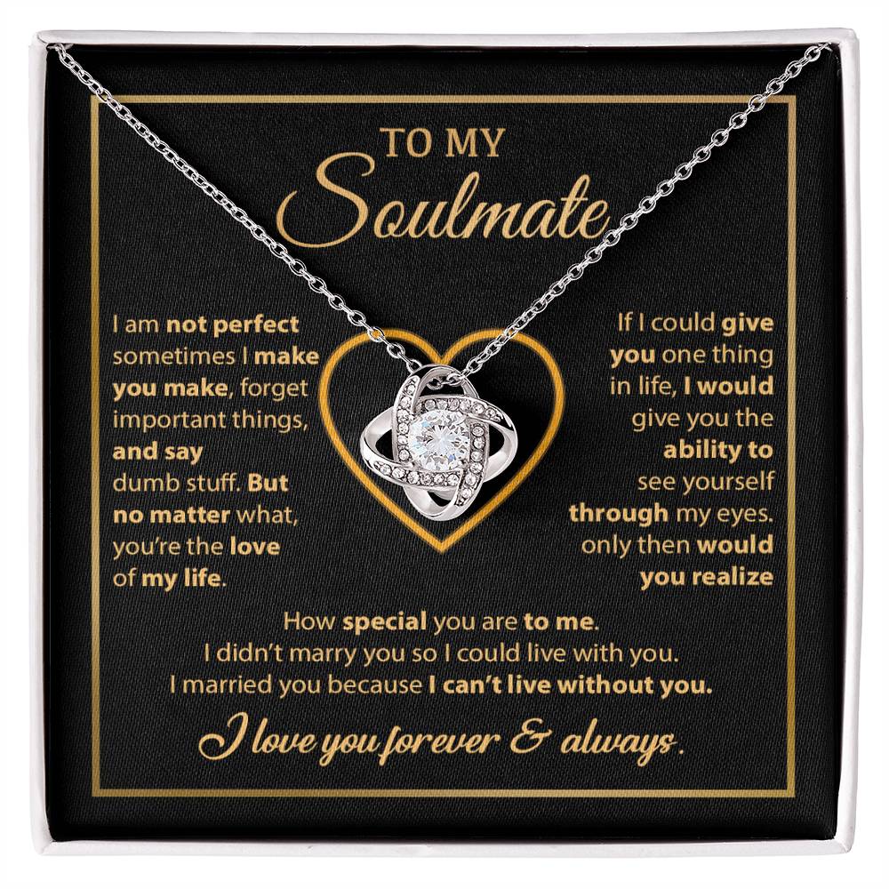 To My Soulmate Necklace, Gift For Wife From Husband, Valentines Gift For Wife 11_2_Gold