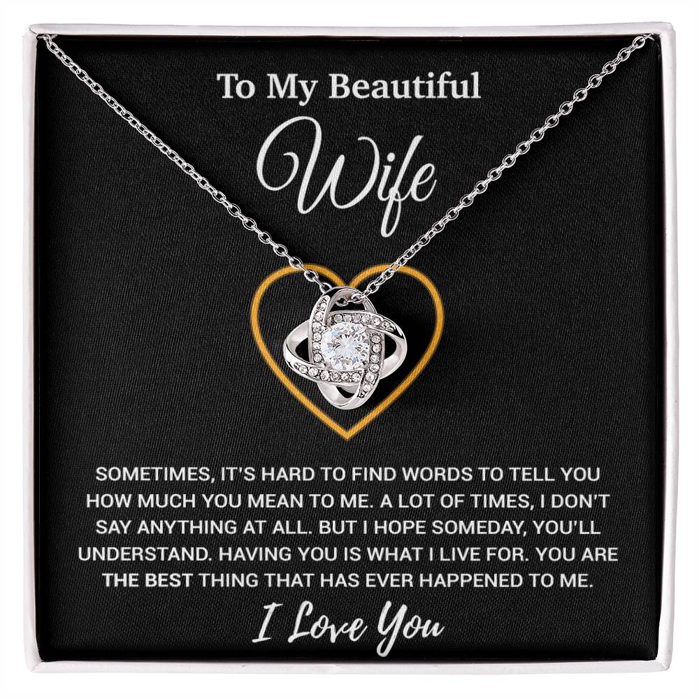 To My Wife Necklace, Christmas Gifts For Women, Anniversary Gift For Wife 21_11_Black