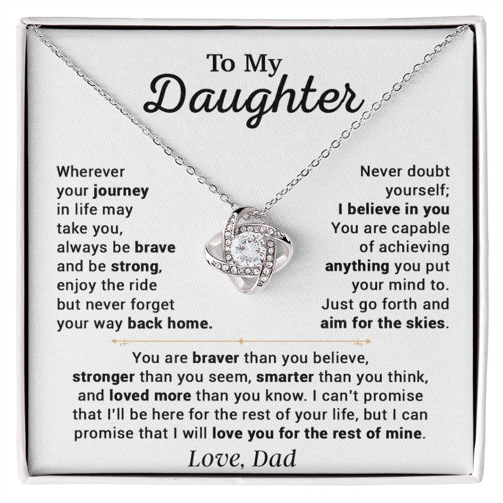 To My Daughter Necklace, Gift for Daughter from Dad, Daughter Father Necklace 14_10