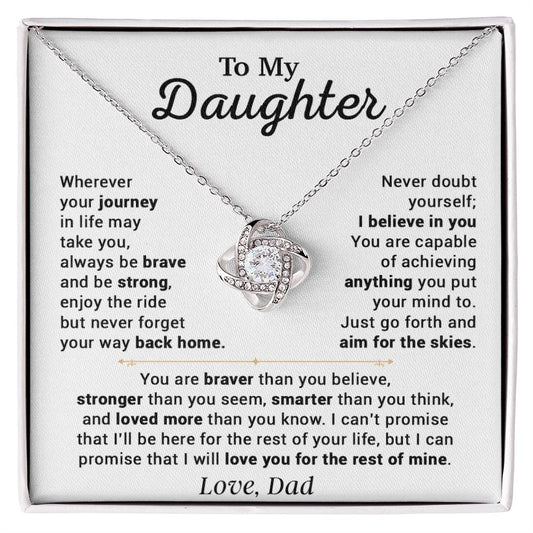 To My Daughter Necklace, Gift for Daughter from Dad, Daughter Father Necklace 14_10