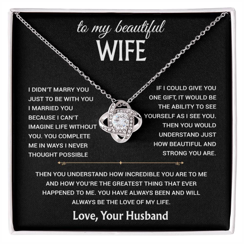 To My Wife Necklace, Christmas Gifts For Women, Anniversary Gift For Wife 14_12_Black