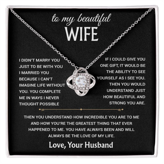 To My Wife Necklace, Christmas Gifts For Women, Anniversary Gift For Wife 14_12_Black