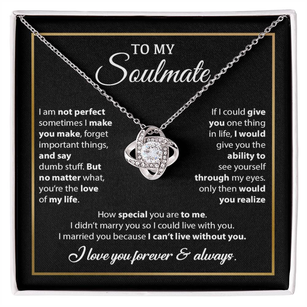 To My Soulmate Necklace, Gift For Wife From Husband, Valentines Gift For Wife 8_2_Black
