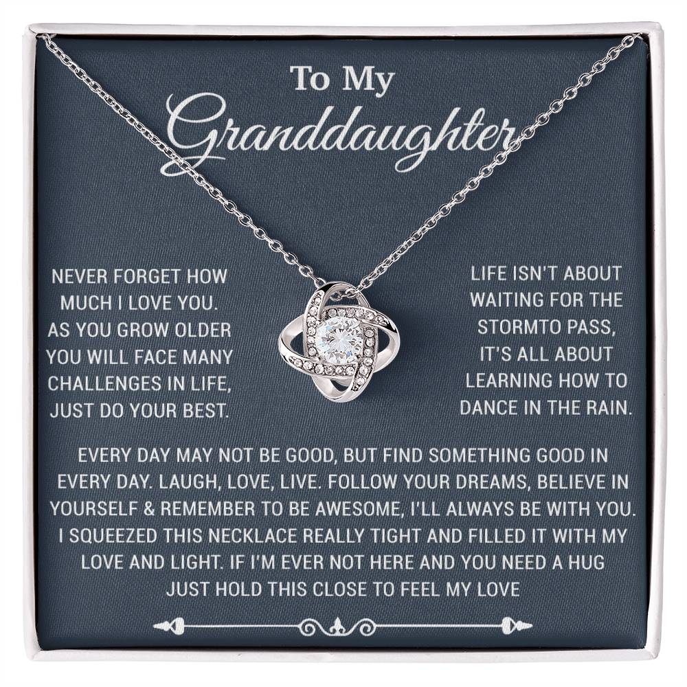 To My Granddaughter Necklace, Birthday Gift For Granddaughter, Birthday Gifts 26_10_Blue