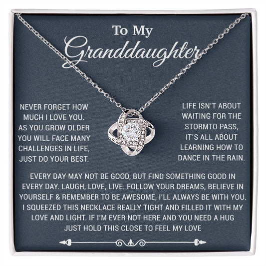 To My Granddaughter Necklace, Birthday Gift For Granddaughter, Birthday Gifts 26_10_Blue