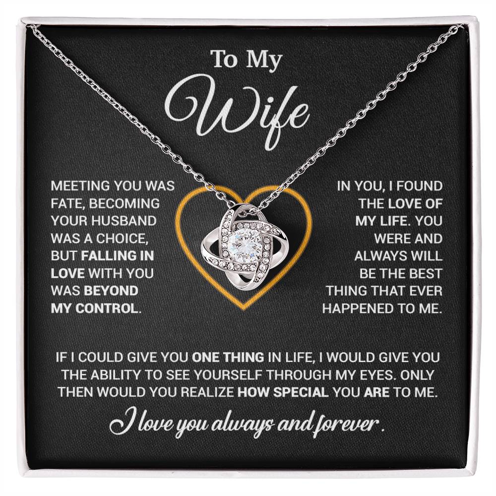 To My Wife Necklace, Christmas Gifts For Women, Anniversary Gift For Wife 11_12_Black