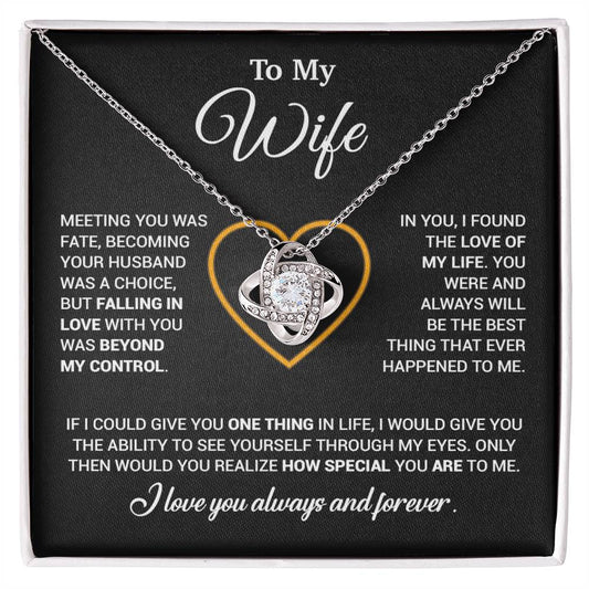 To My Wife Necklace, Christmas Gifts For Women, Anniversary Gift For Wife 11_12_Black