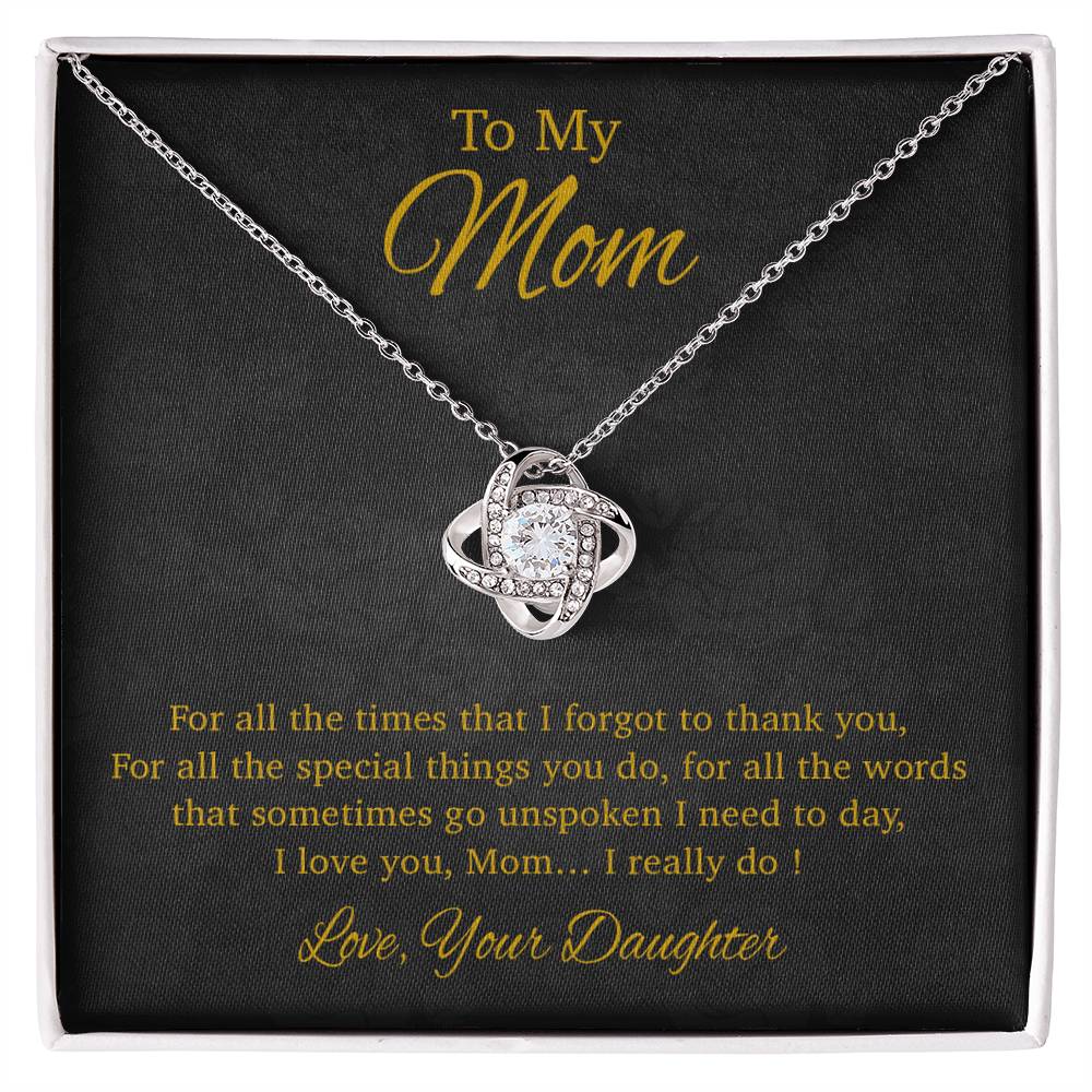 To My Mom Necklace, Gift For Mom From Daughter, Mother's Day Gifts 31_3_Gold