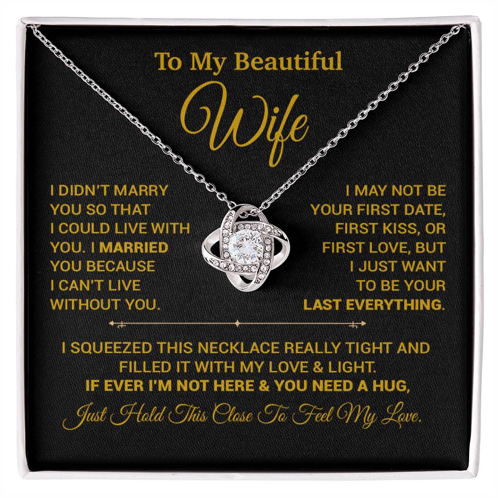 To My Wife Necklace, Christmas Gifts For Women, Anniversary Gift For Wife 9_9_Gold