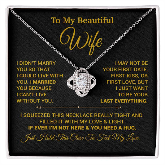 To My Wife Necklace, Christmas Gifts For Women, Anniversary Gift For Wife 9_9_Gold
