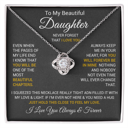To My Daughter Necklace, Daughter Father Necklace, Daughter Gift From Dad, Mom 2_10