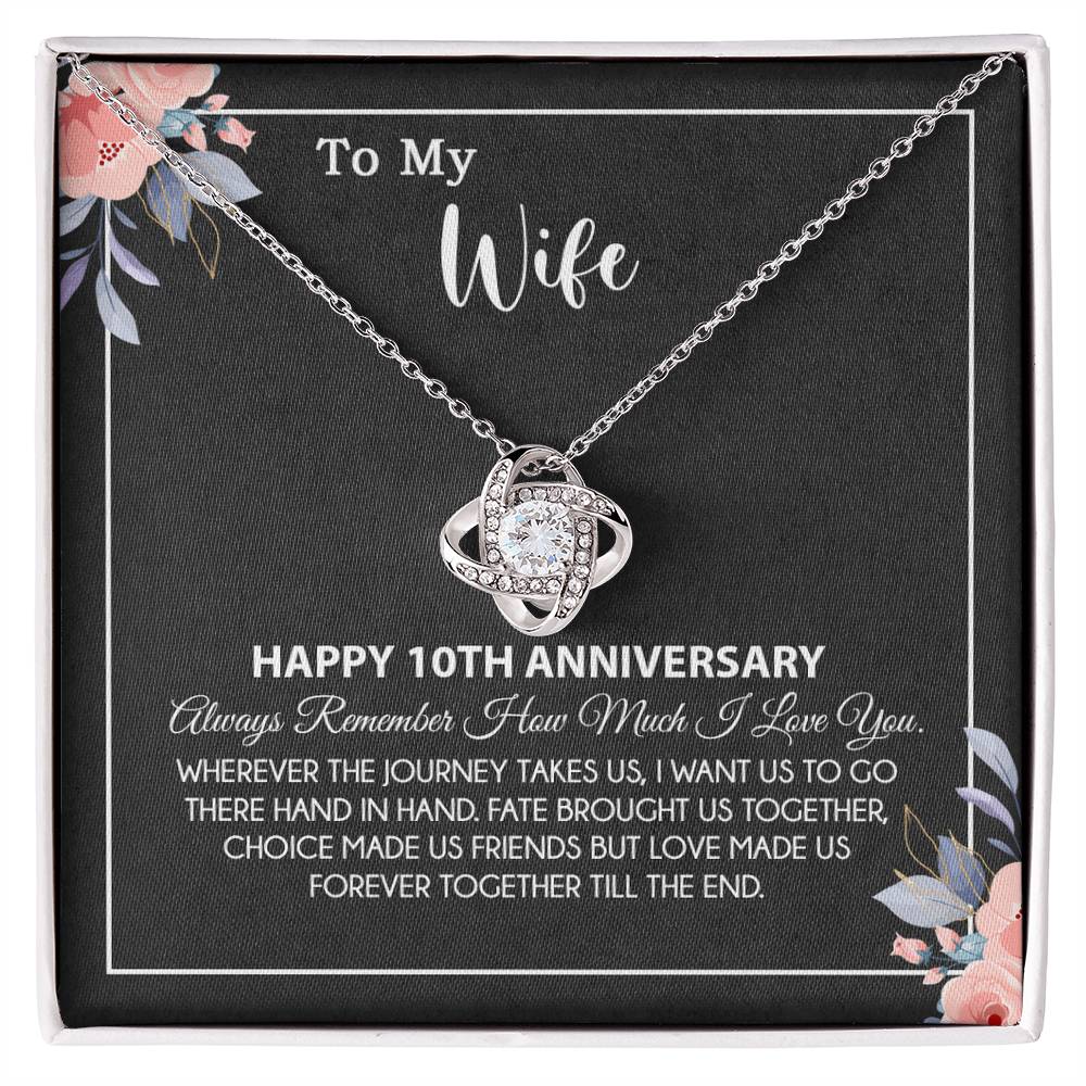 10th Anniversary Gift For Wife Necklace, 10 Year Anniversary, 10th Wedding Gift _28_8