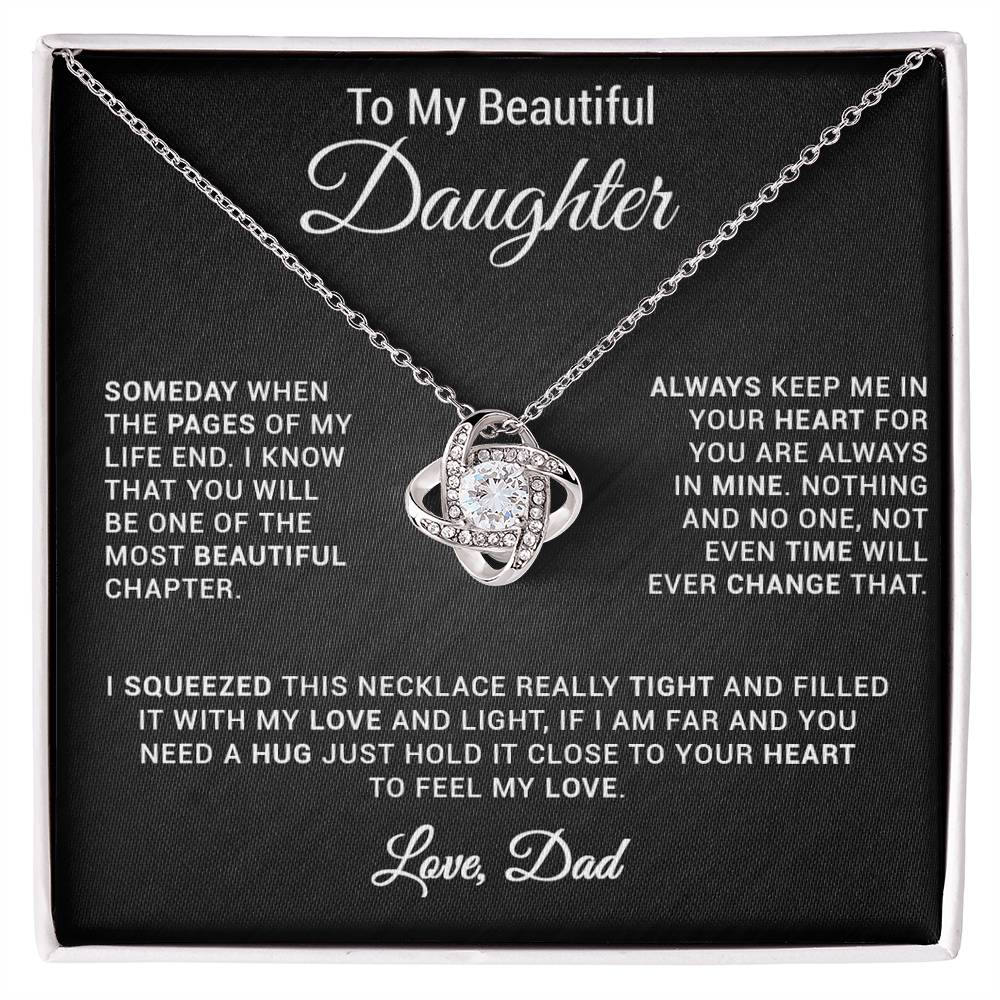 To My Daughter Necklace, Gift for Daughter from Dad, Daughter Father Necklace 24_2