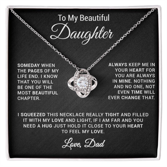 To My Daughter Necklace, Gift for Daughter from Dad, Daughter Father Necklace 24_2