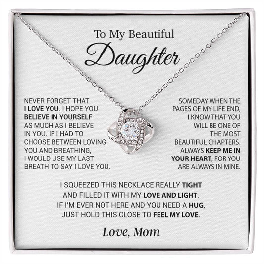 To My Daughter Necklace, Daughter Mother Necklace, Daughter Gift From Mom 4_11