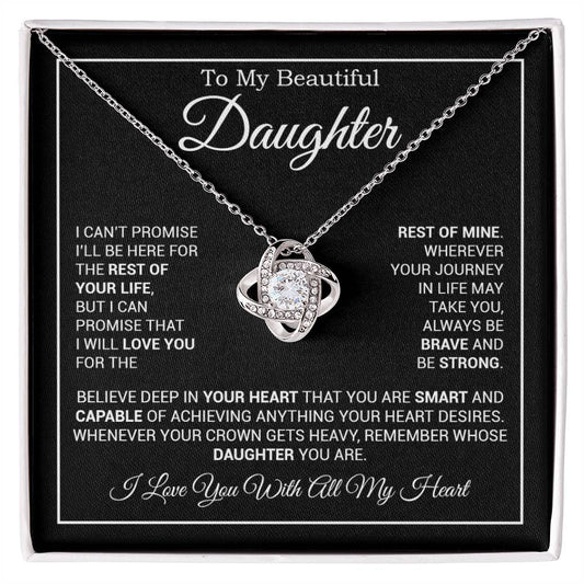 To My Daughter Necklace, Gift for Daughter from Dad And Mom Daughter