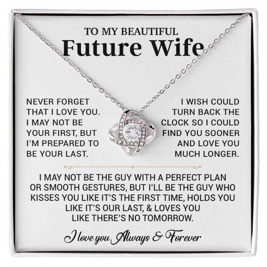 To My Beautiful Future Wife Necklace, Anniversary Birthday Christmas Gift for Her 26_6_White