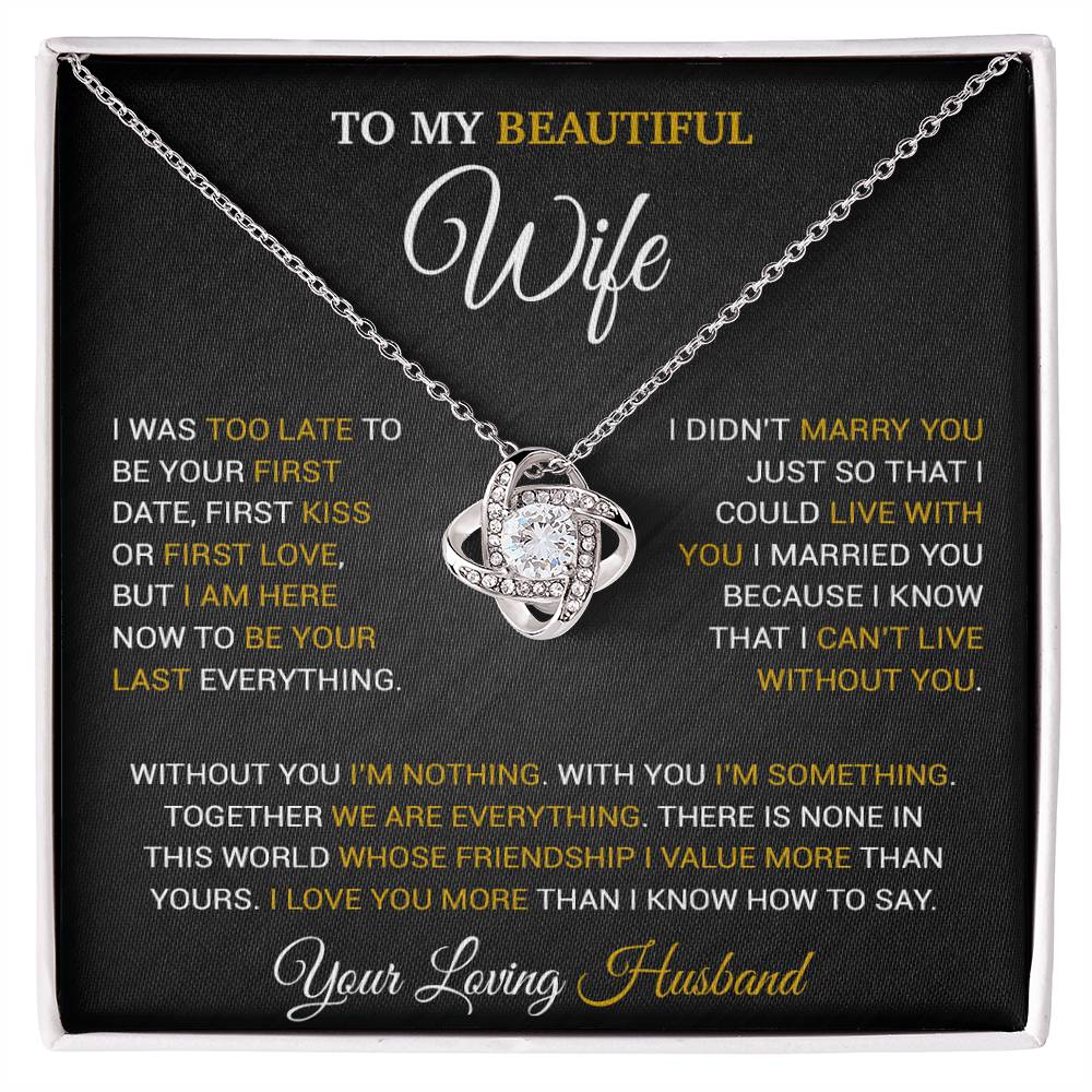 To My Wife Necklace, Christmas Gifts For Wife, Anniversary Cute Gift For Wife 9_9