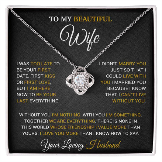 To My Wife Necklace, Christmas Gifts For Wife, Anniversary Cute Gift For Wife 9_9