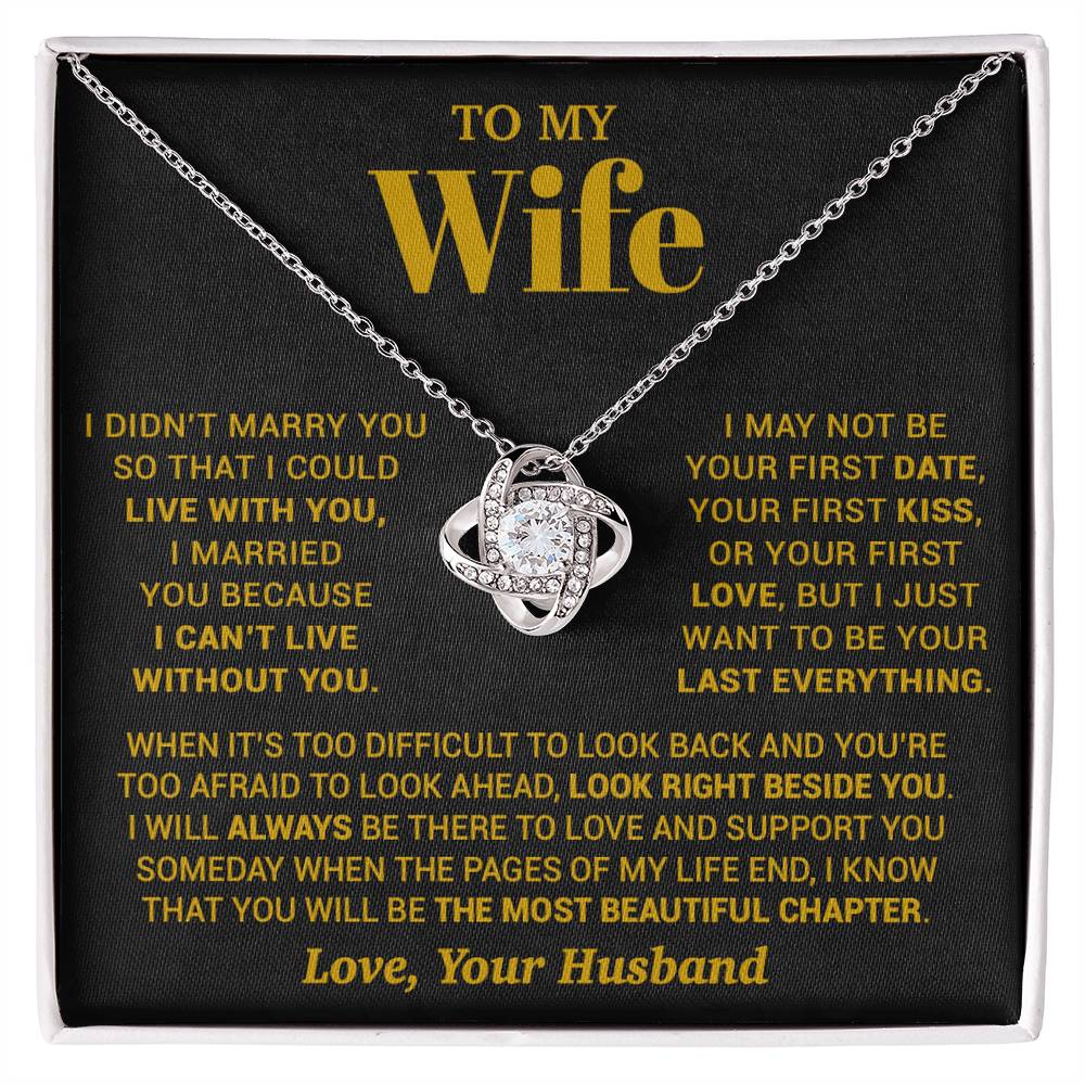To My Wife Necklace, Christmas Gifts For Women, Anniversary Gift For Wife 28_9_Gold