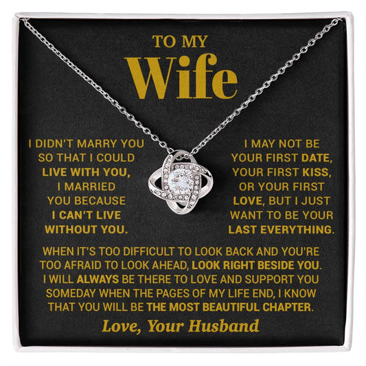 To My Wife Necklace, Christmas Gifts For Women, Anniversary Gift For Wife 28_9_Gold