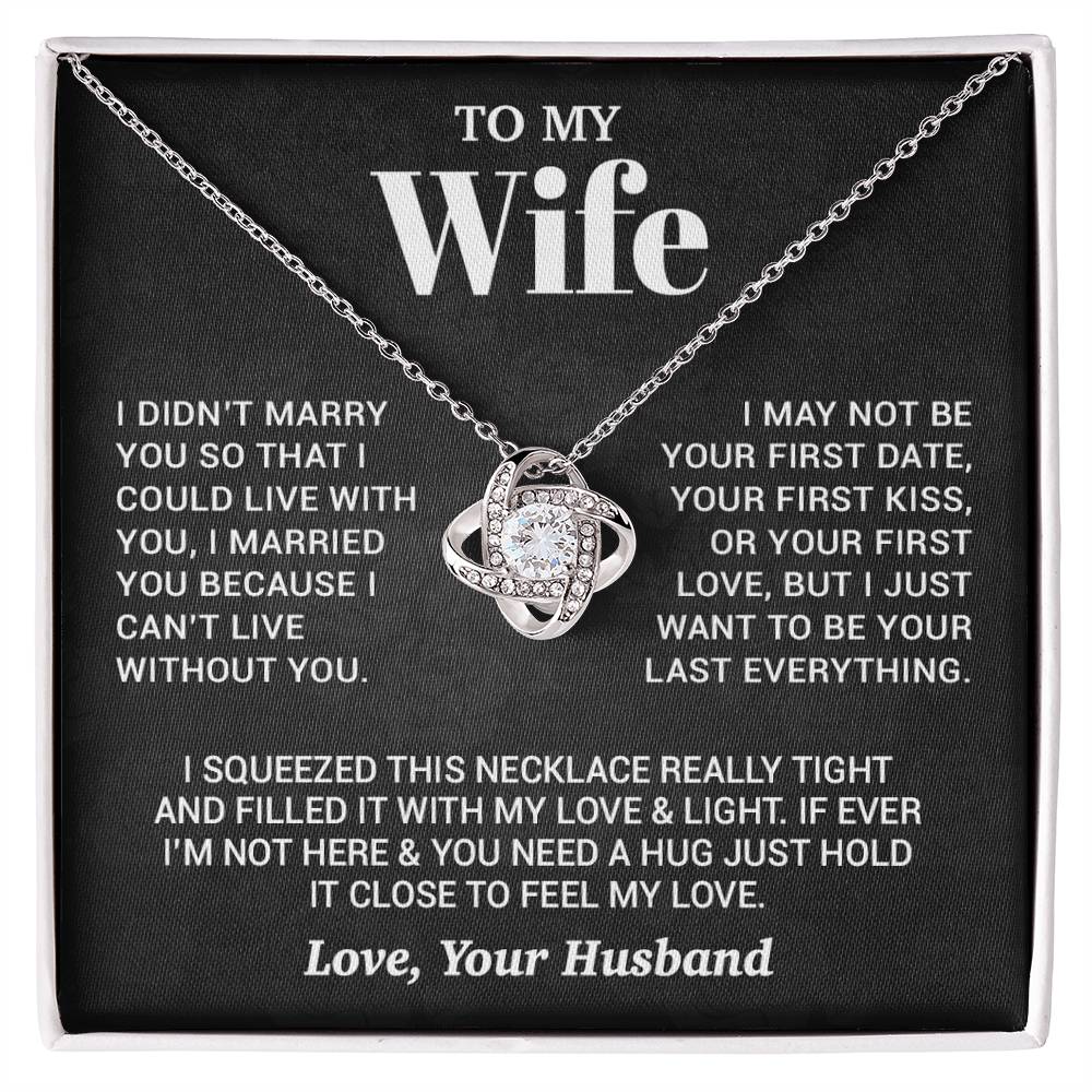 To My Wife Necklace, Christmas Gifts For Women, Anniversary Gift For Wife 27_9_Black