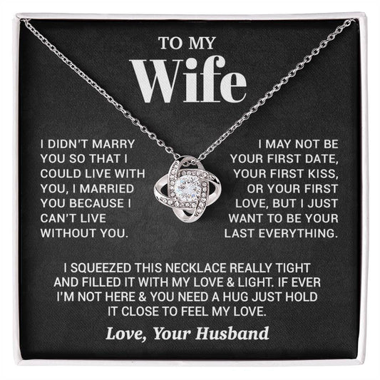 To My Wife Necklace, Christmas Gifts For Women, Anniversary Gift For Wife 27_9_Black