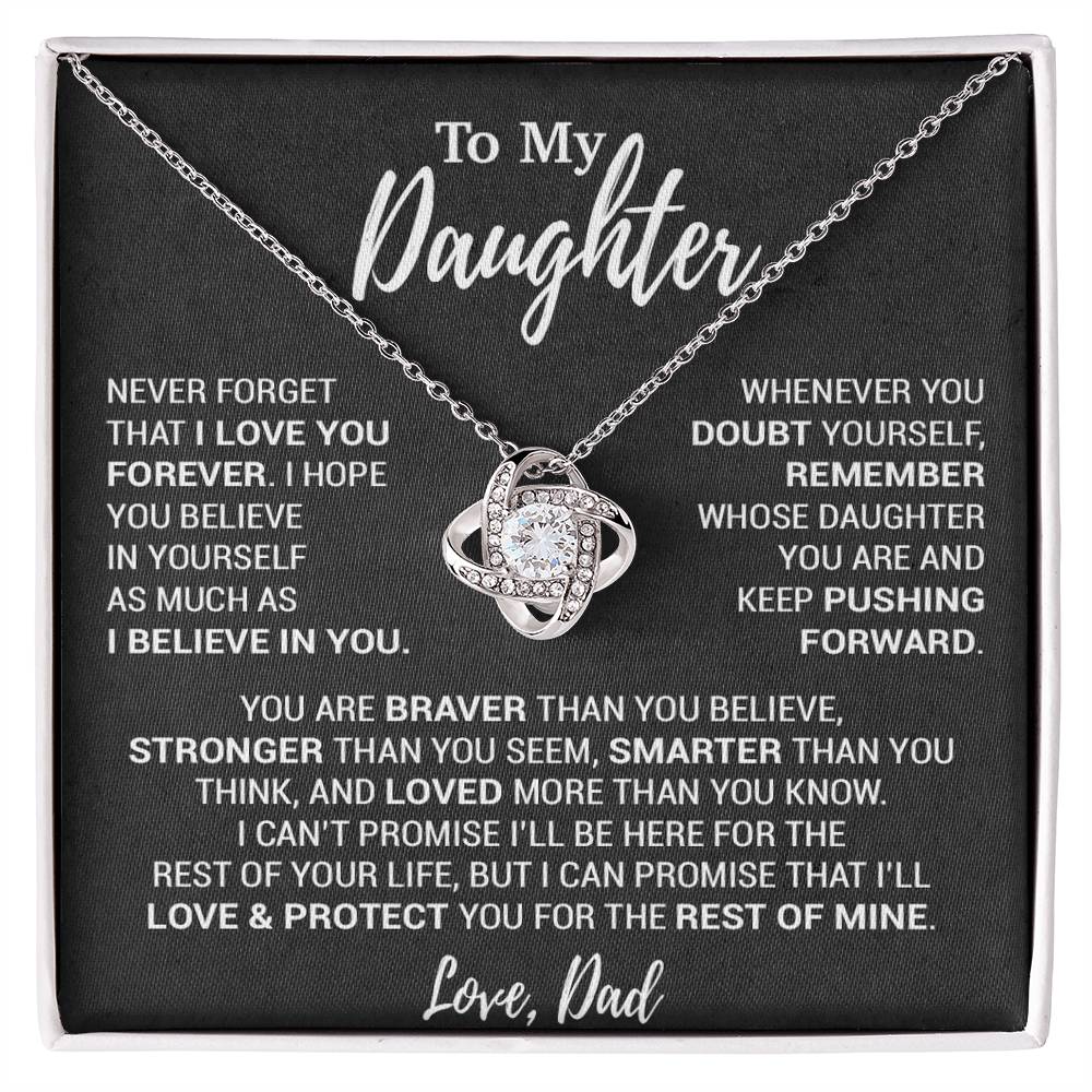 To My Daughter Necklace, Daughter Father Necklace, Daughter Gift From Dad 12_10