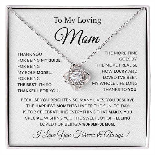 To My Mom Necklace, Gift For Mom, Mothers Day Gifts, Birthday Gift For Mom
