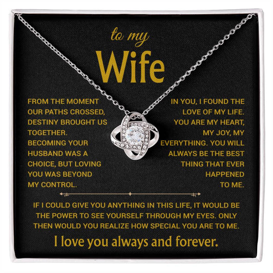 To My Wife Necklace, Christmas Gifts For Women, Anniversary Gift For Wife 6_1_Gold
