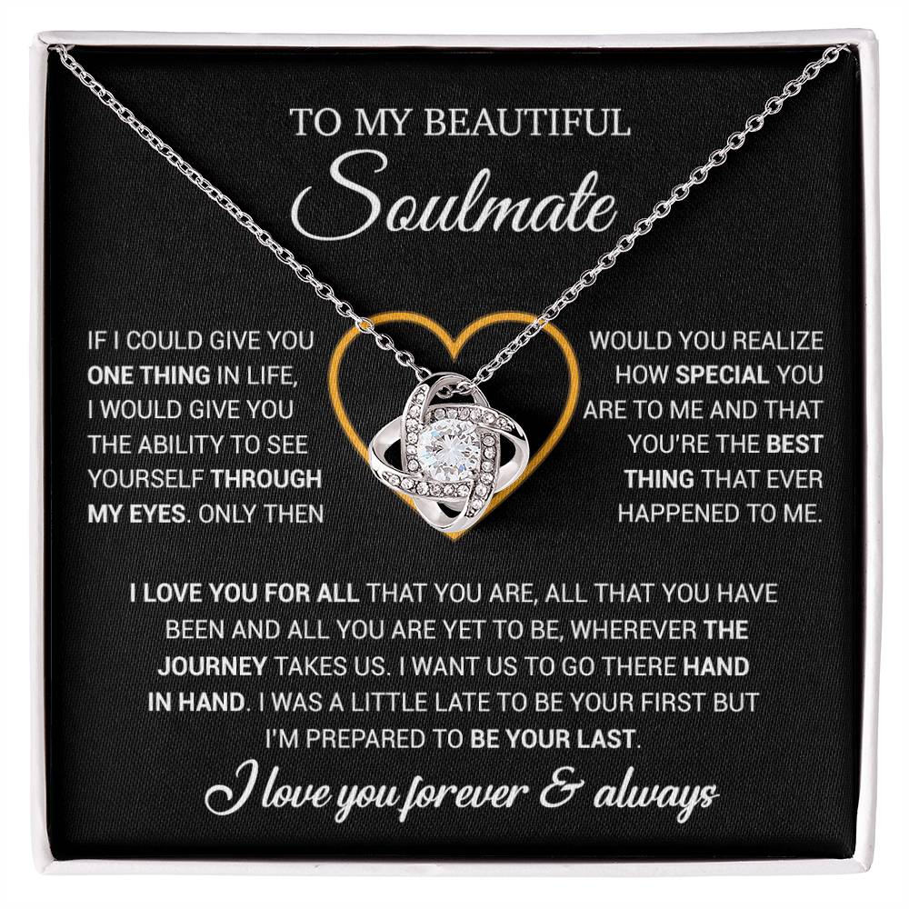To My Soulmate Necklace, Gift For Wife From Husband, Valentiens Gift 22_12_Black