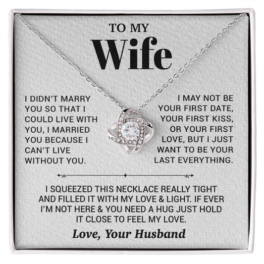 To My Wife Necklace, Christmas Gifts For Women, Anniversary Gift For Wife 27_9_White