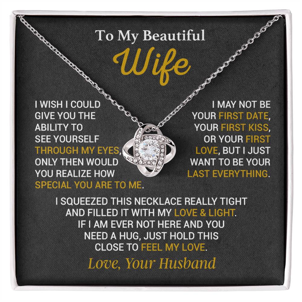 To My Wife Necklace, Christmas Gift For Wife, Wife Birthday Gift