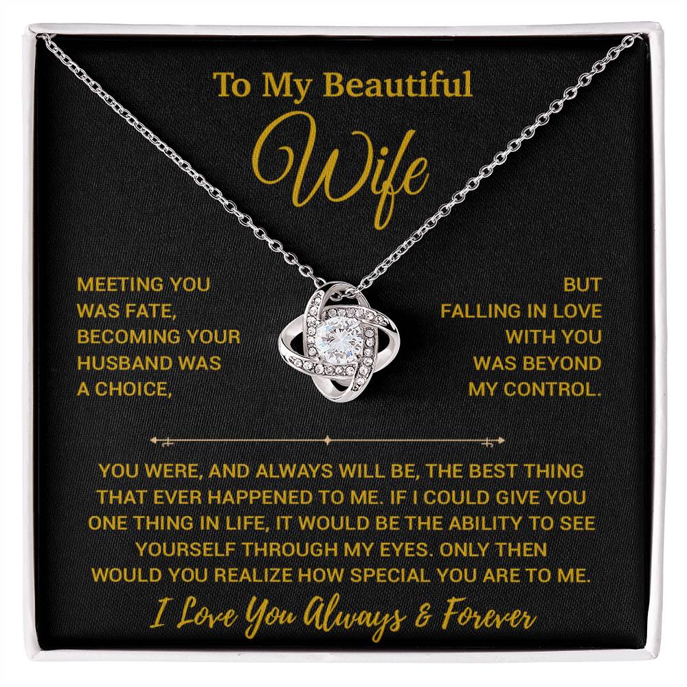 To My Wife Necklace, Vanlentines Gifts For Women, Anniversary Gift For Wife 30_12_Gold