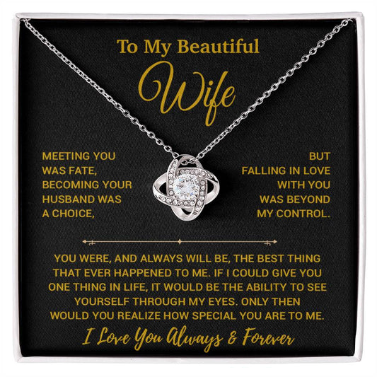 To My Wife Necklace, Vanlentines Gifts For Women, Anniversary Gift For Wife 30_12_Gold