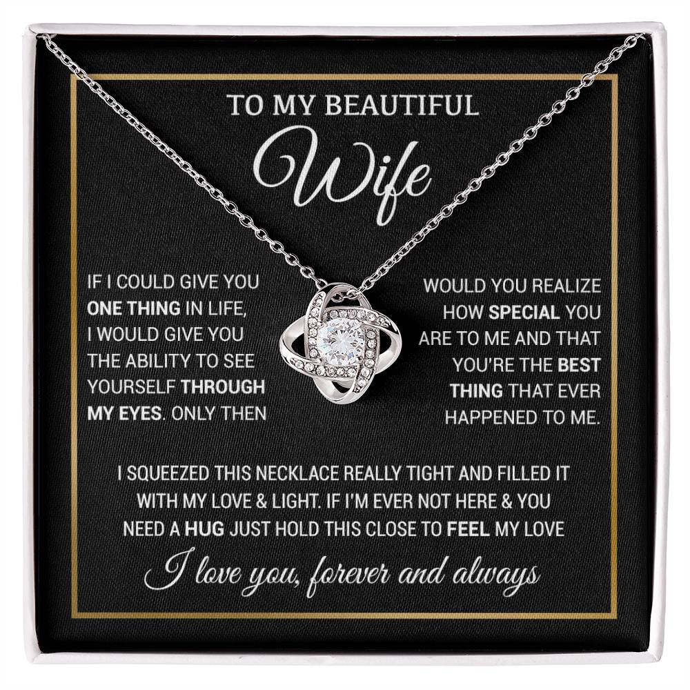 To My Wife Necklace, Christmas Gifts For Women, Anniversary Gift For Wife 5_11_Black