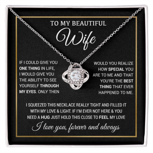 To My Wife Necklace, Christmas Gifts For Women, Anniversary Gift For Wife 5_11_Black