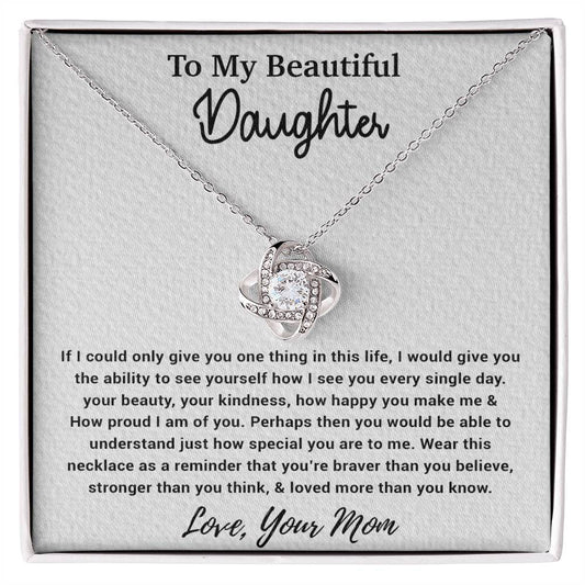 To My Daughter Necklace, Gift For Daughter From Mom, Birthday Gifts 4_10
